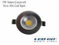 5W SATEN KASA LED DOWNLIGHT,220V,SIVA ALTI