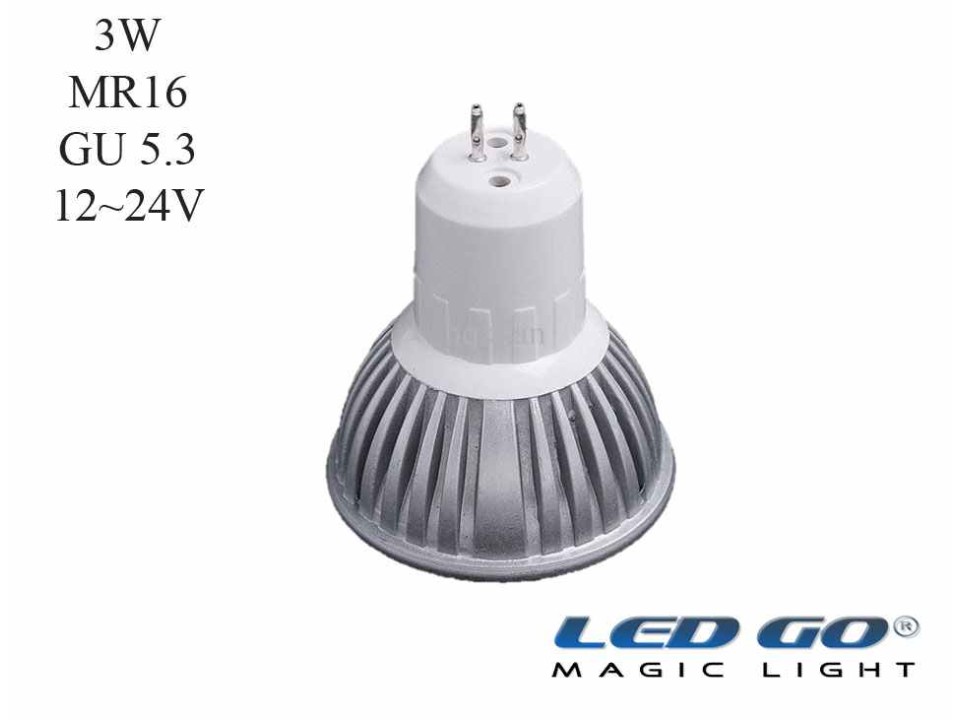 MR16 3W 12/24V AC-DC GU5.3 IGNE AYAKLI LED LAMBA