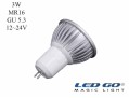 MR16 3W 12/24V AC-DC GU5.3 IGNE AYAKLI LED LAMBA