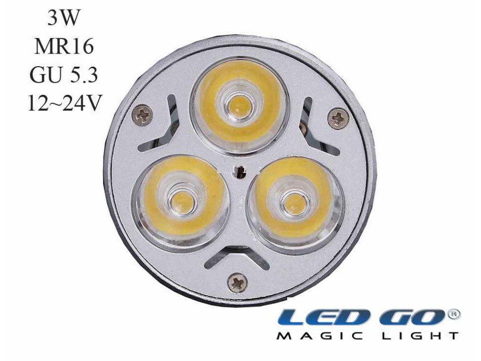 MR16 3W 12/24V AC-DC GU5.3 IGNE AYAKLI LED LAMBA