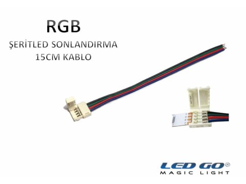 RGB ŞERİT LED ARA BAĞLANTI KABLOSU 15CM TEK YÖN