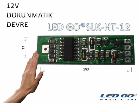 DOKUNMATIK DEVRESİ-12V-ULTRA SLIM-LED KANAL/PROFİL İÇİNE UYGUN