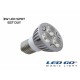 3 WATT LED SPOT AMPUL E27 DUY-MAVİ RENK-220V