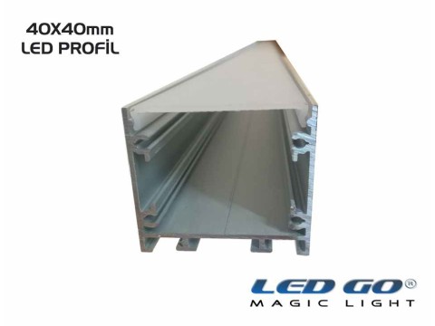 K40-SERISI LED KANALI 200cm,40x40mm