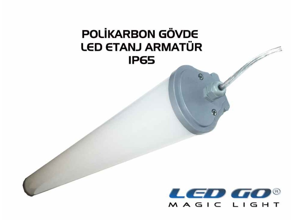 LET-40PCE LED POLIKARBON ETANJ ARMATÜR ,1220mm 40W,220V,IP65