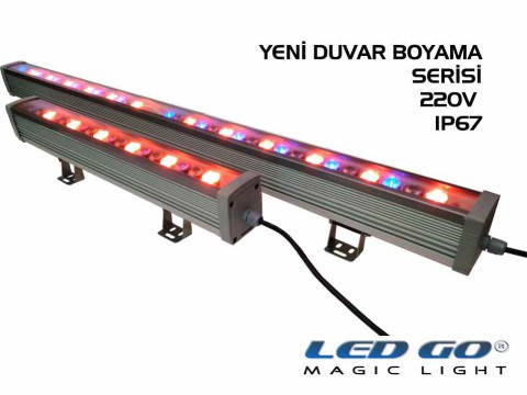 18W,RGB DUVAR BOYAMA,RF KUMANDALI,220V,50CM