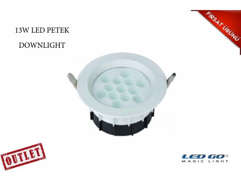 13W YUVARLAK PETEK LED DOWNLIGHT