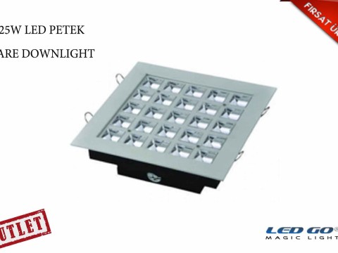 25W KARE PETEK LED DOWNLIGHT-SIVA ALTI-220V