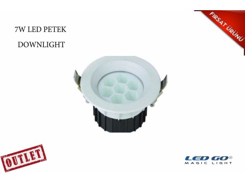 7W YUVARLAK PETEK LED DOWNLIGHT