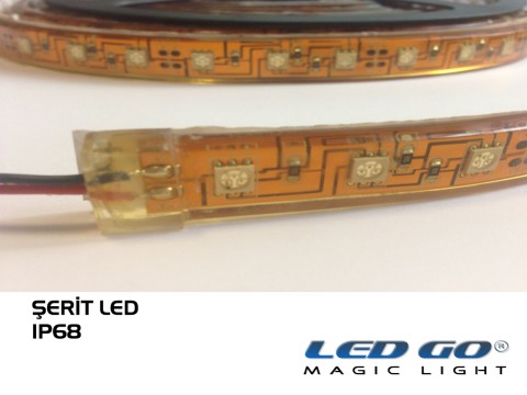 SERIT LED 5050-300LED ESNEK TAM SILIKONLU, IP68, 12VDC, 1.KALİTE