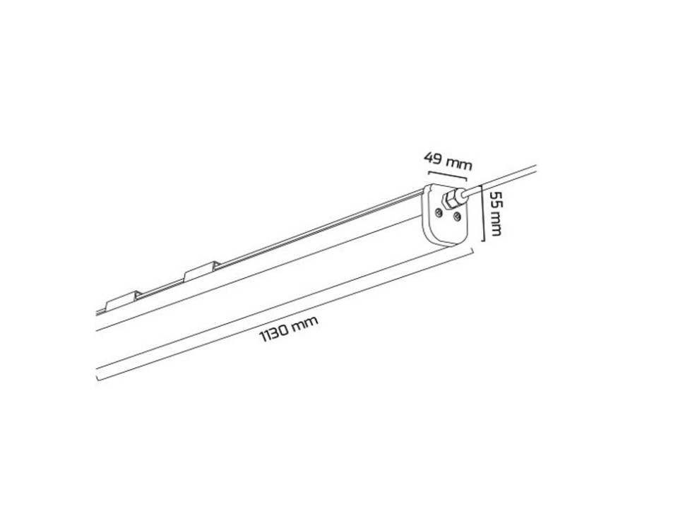 LET-42PCES-24VD | Polikarbon Gövdeli LED Etanj 24V DC 42W IP65 101cm