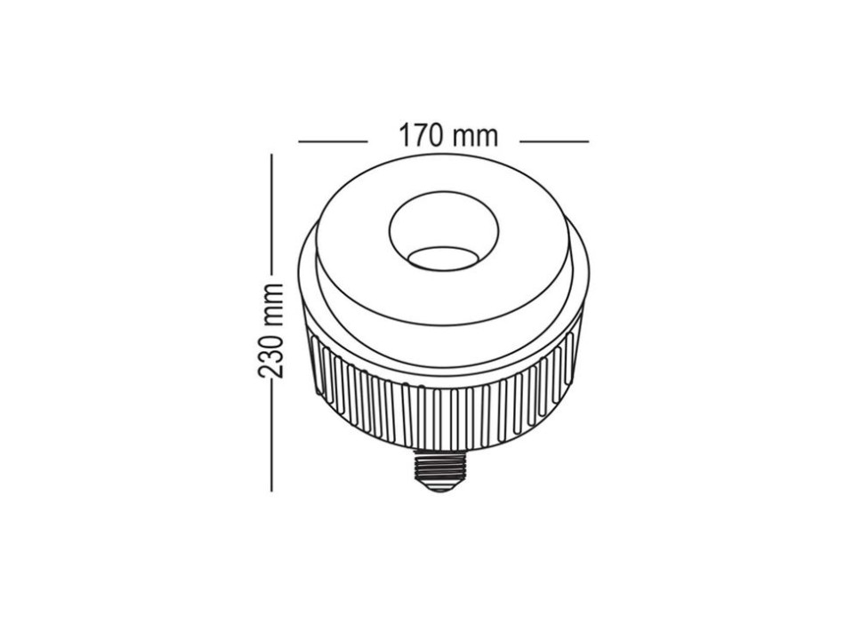 80W Sanayi Tipi LED Ampül E27 duylu FL-6049